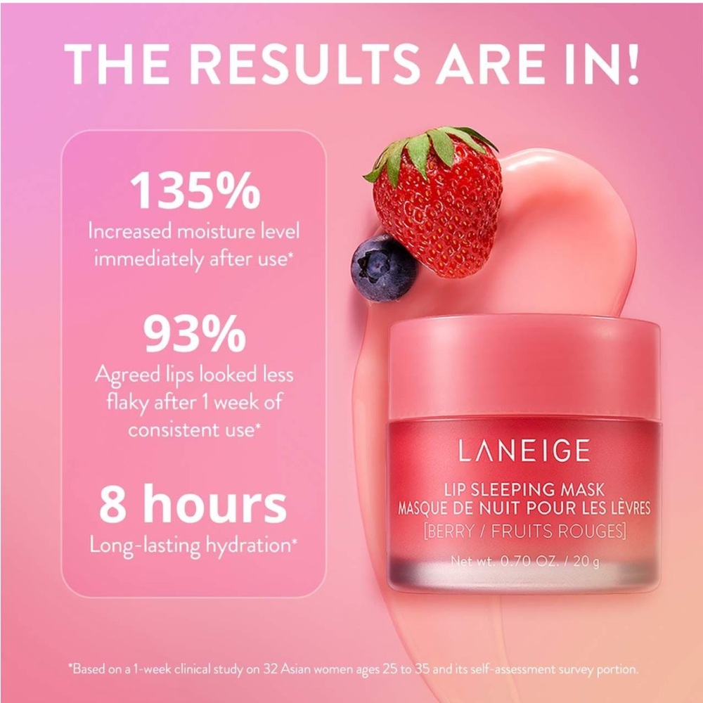 LANEIGE Lip Sleeping Mask Intense Hydration with Vitamin C - Berry - Picture 5 of 6